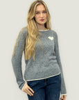 Maglione morbido con cuore