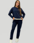 Tuta Donna in Cotone con Felpa e Pantaloni Jogger