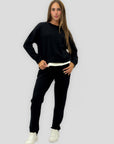 Tuta Donna in Cotone con Felpa e Pantaloni Jogger