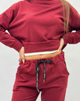 Tuta Donna in Cotone con Felpa e Pantaloni Jogger
