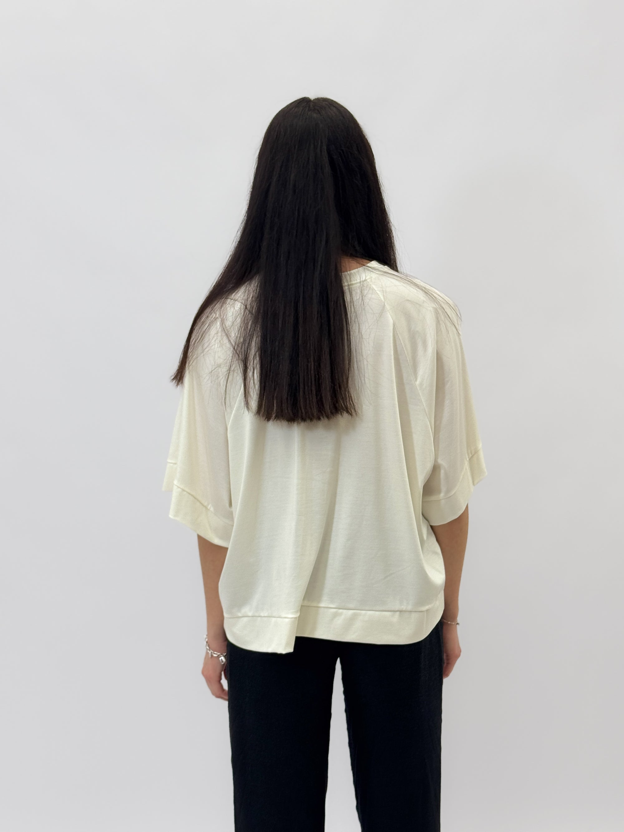 Maglia taglia comoda con fiocchi