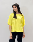 Maglia taglia comoda con fiocchi