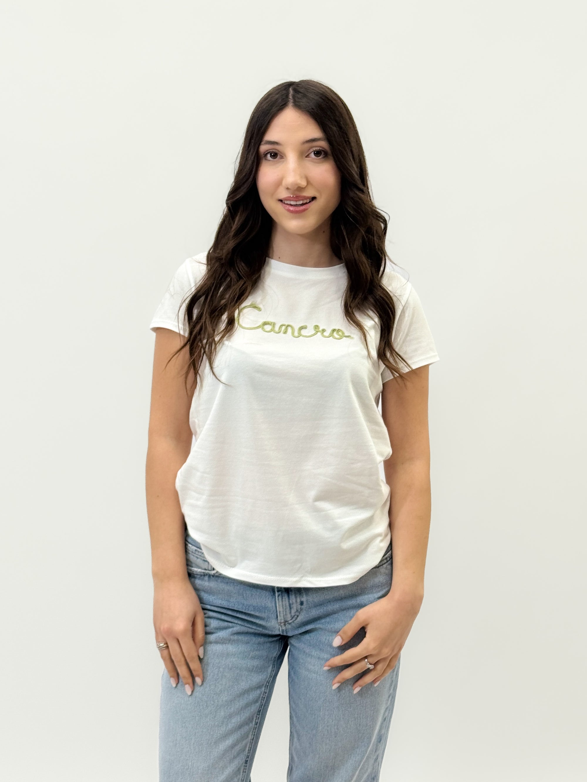 T-shirt in cotone con segno zodiacale