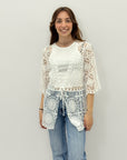 Copricostume in pizzo