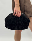 Clutch in ecopelliccia