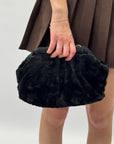 Clutch in ecopelliccia