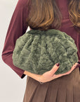 Clutch in ecopelliccia