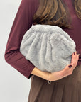 Clutch in ecopelliccia