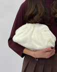 Clutch in ecopelliccia