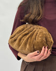 Clutch in ecopelliccia