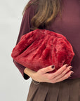 Clutch in ecopelliccia