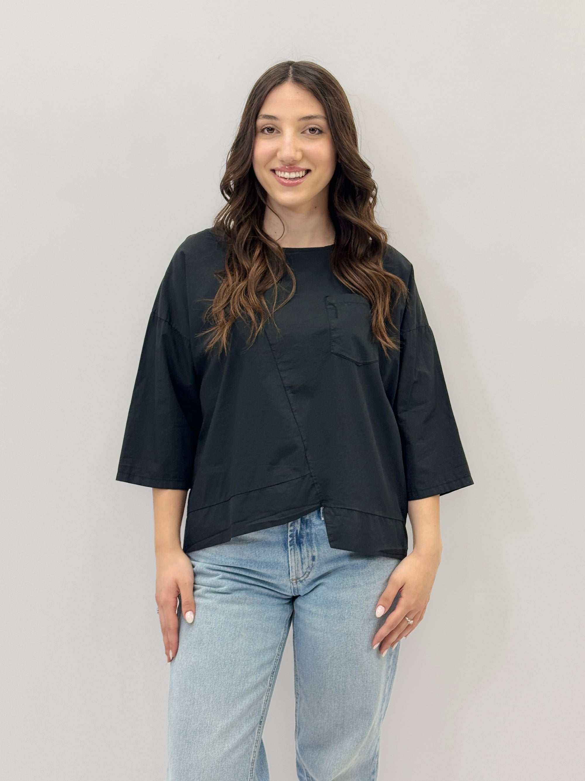 Maglia in cotone taglia comoda
