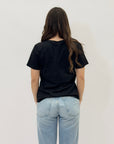 T-shirt in cotone con fiore
