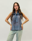 Camicia fiocco a pois