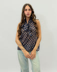 Camicia fiocco a pois