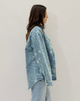 Camicia in denim con gioieilli
