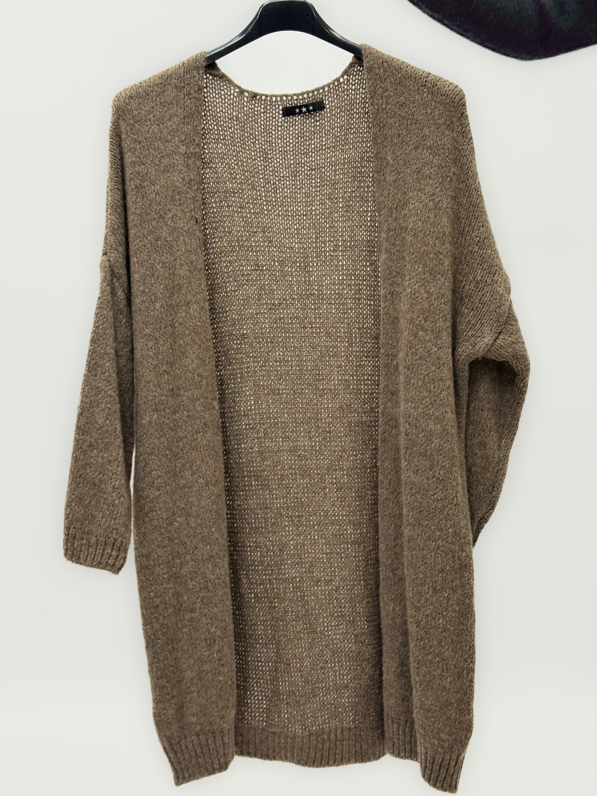 Cardigan lungo in misto lana - Comfort e chic