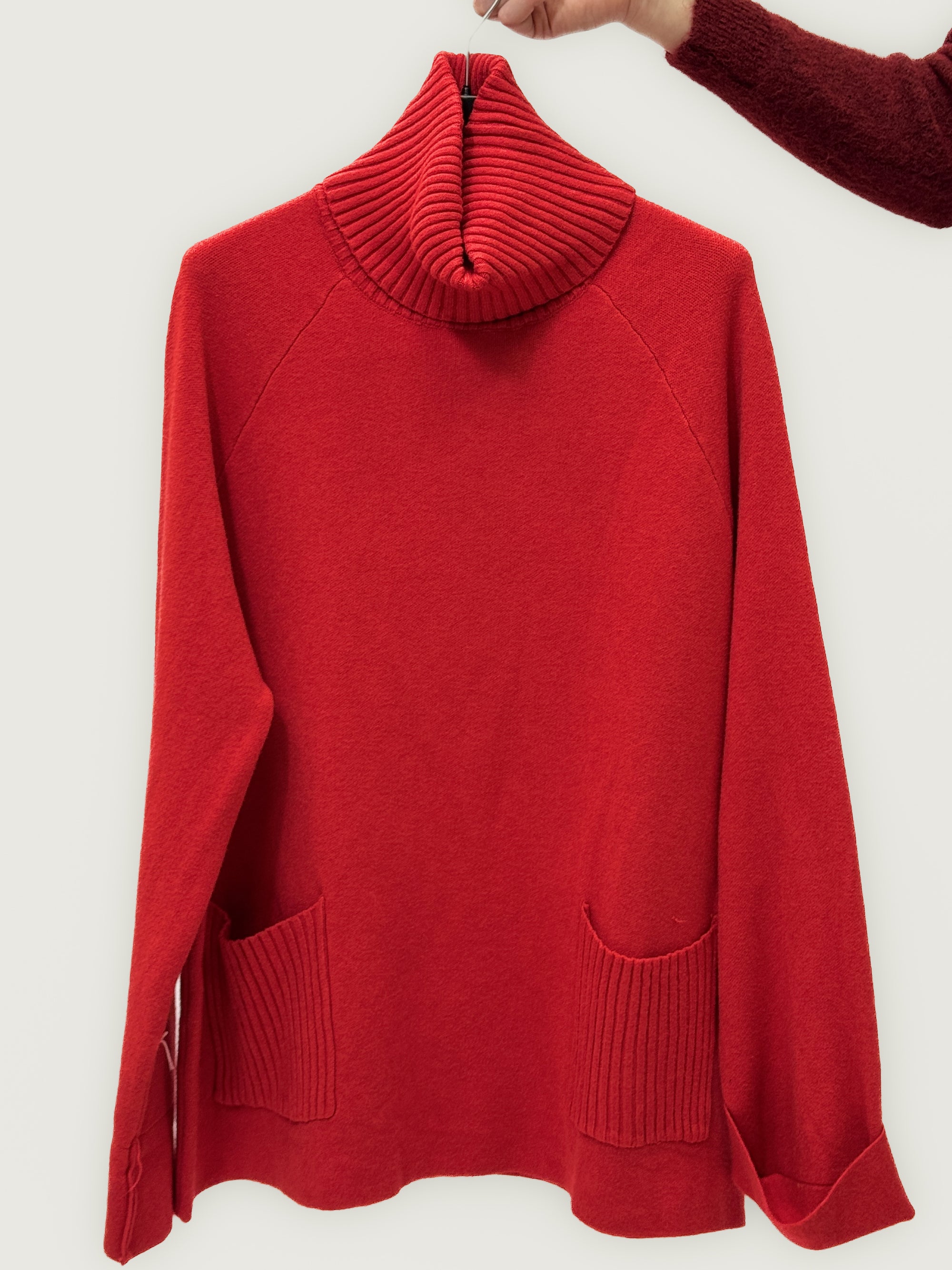 Maglione dolcevita con tasche - Stile comfort chic