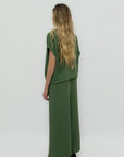 Completo morbido con pantaloni palazzo e top relaxed