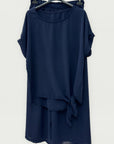 Completo morbido con pantaloni palazzo e top relaxed