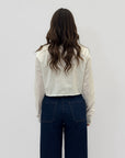 Camicia crop con foulard