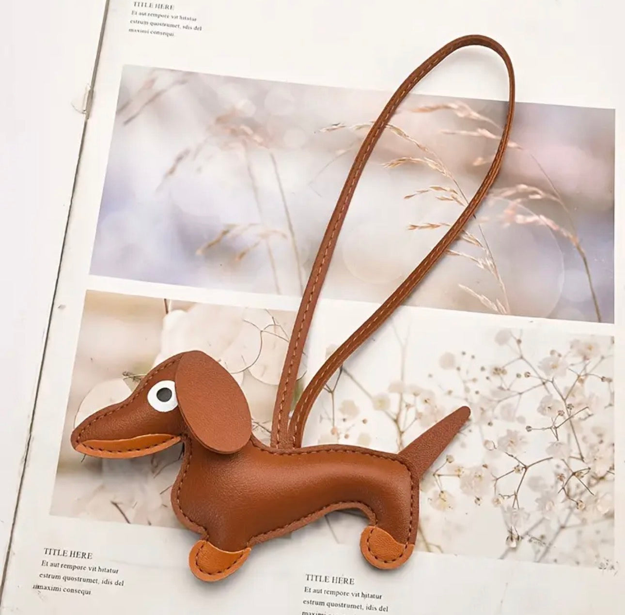 Charm Borsa a forma di Bassotto