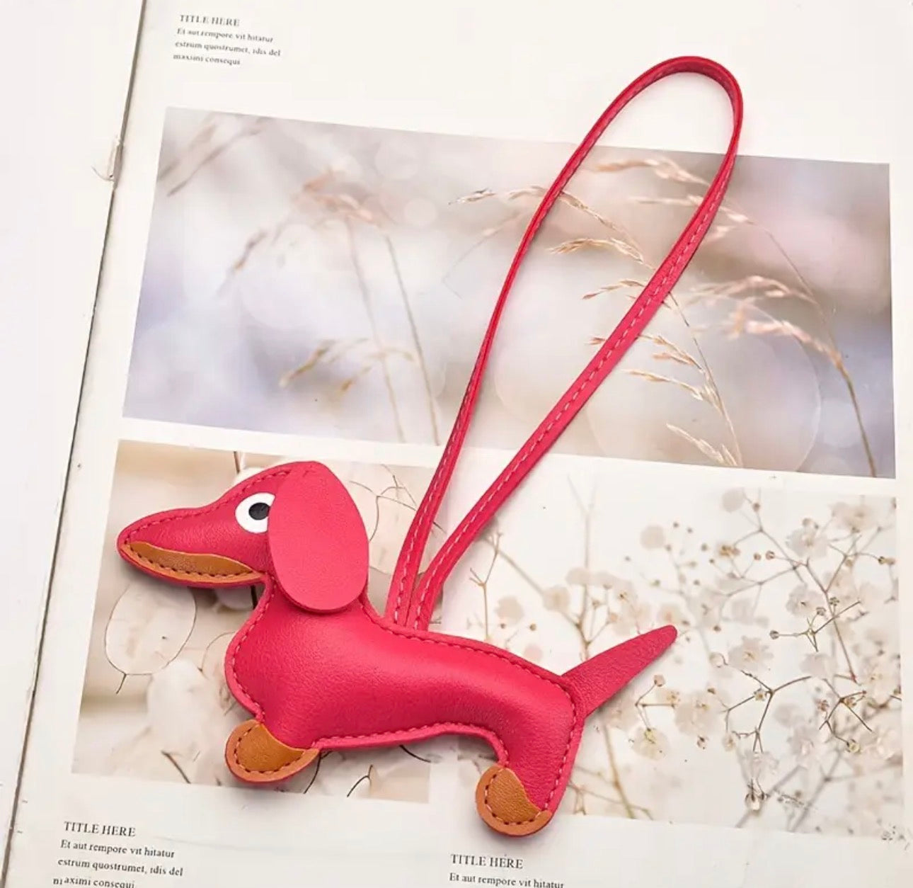 Charm Borsa a forma di Bassotto