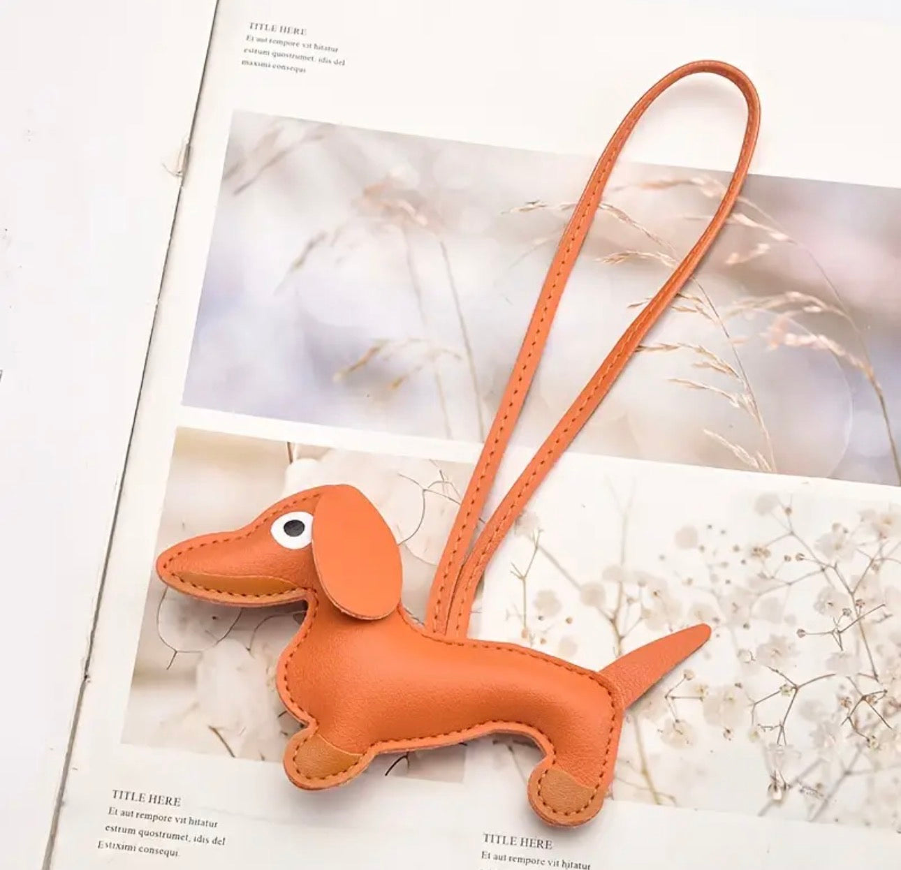 Charm Borsa a forma di Bassotto