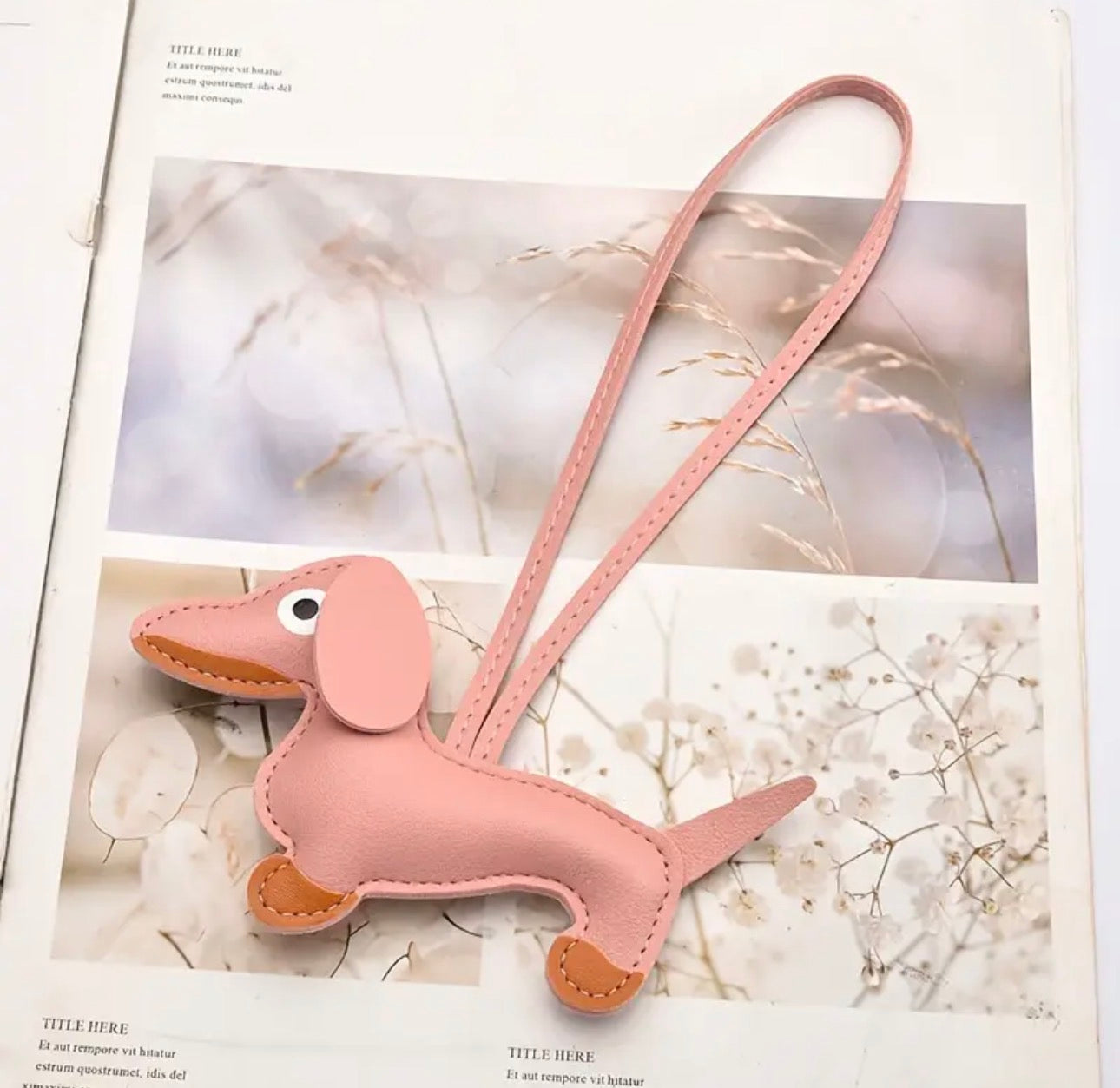 Charm Borsa a forma di Bassotto