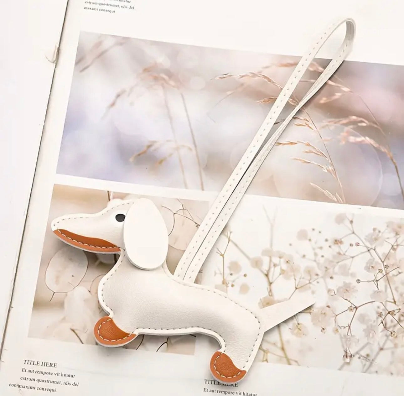 Charm Borsa a forma di Bassotto