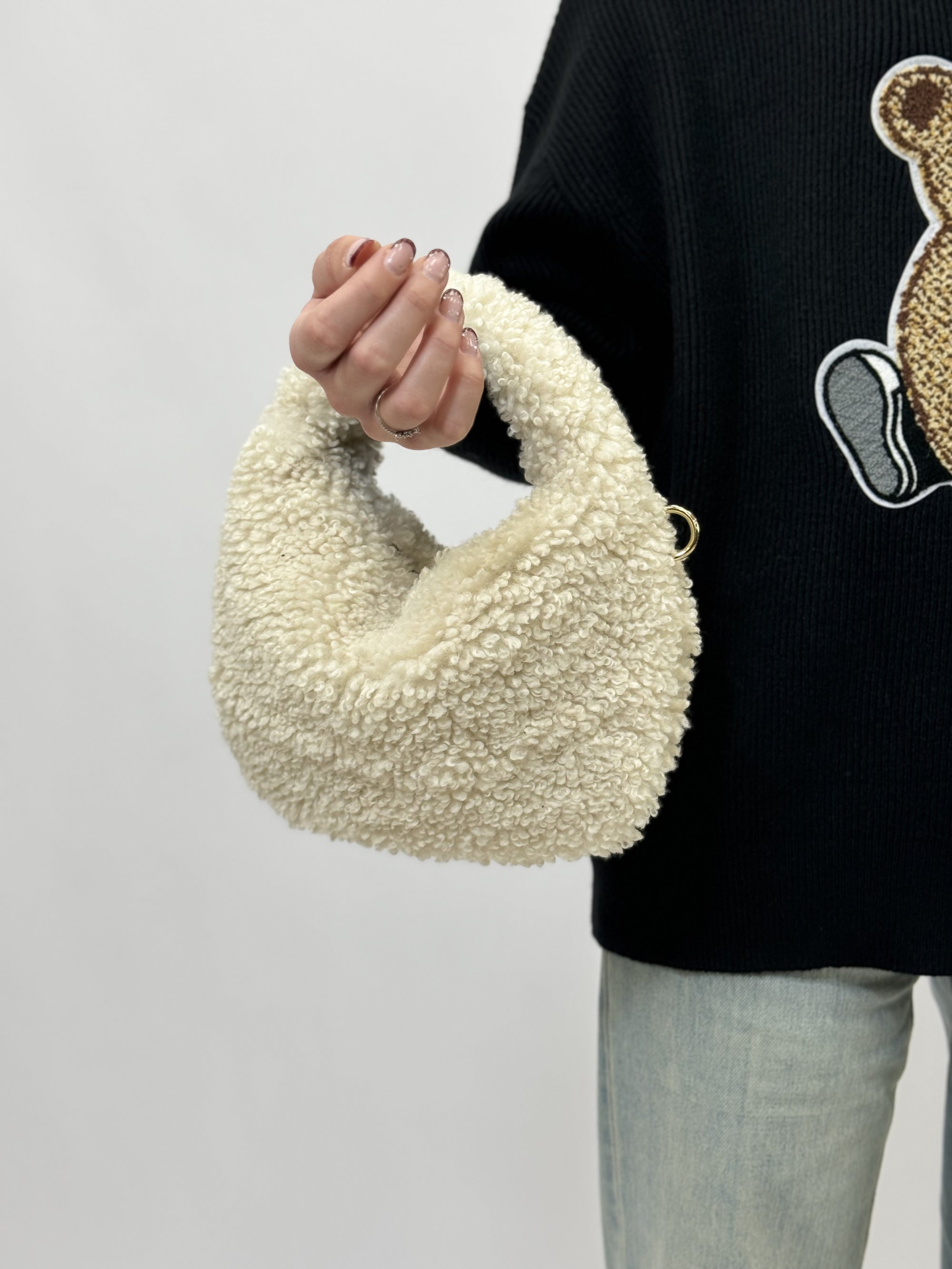 Borsa a Spalla in Teddy