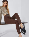 Jeggings skinny push-up con strass