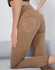 Jeggings skinny push-up con strass