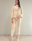 Completo elegante giacca e pantaloni a sigaretta