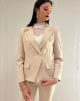 Completo elegante giacca e pantaloni a sigaretta