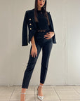 Completo elegante giacca e pantaloni a sigaretta