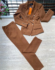 Completo elegante giacca e pantaloni a sigaretta