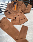 Completo elegante giacca e pantaloni a sigaretta
