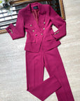 Completo elegante giacca e pantaloni a sigaretta