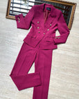 Completo elegante giacca e pantaloni a sigaretta