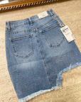 Minigonna in denim con stelline