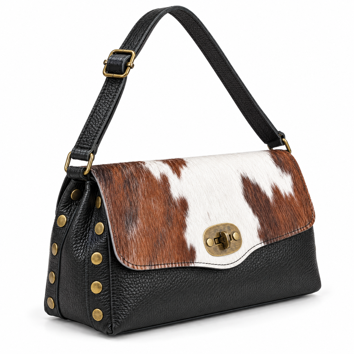 Borsa E2 laterale su sfondo bianco