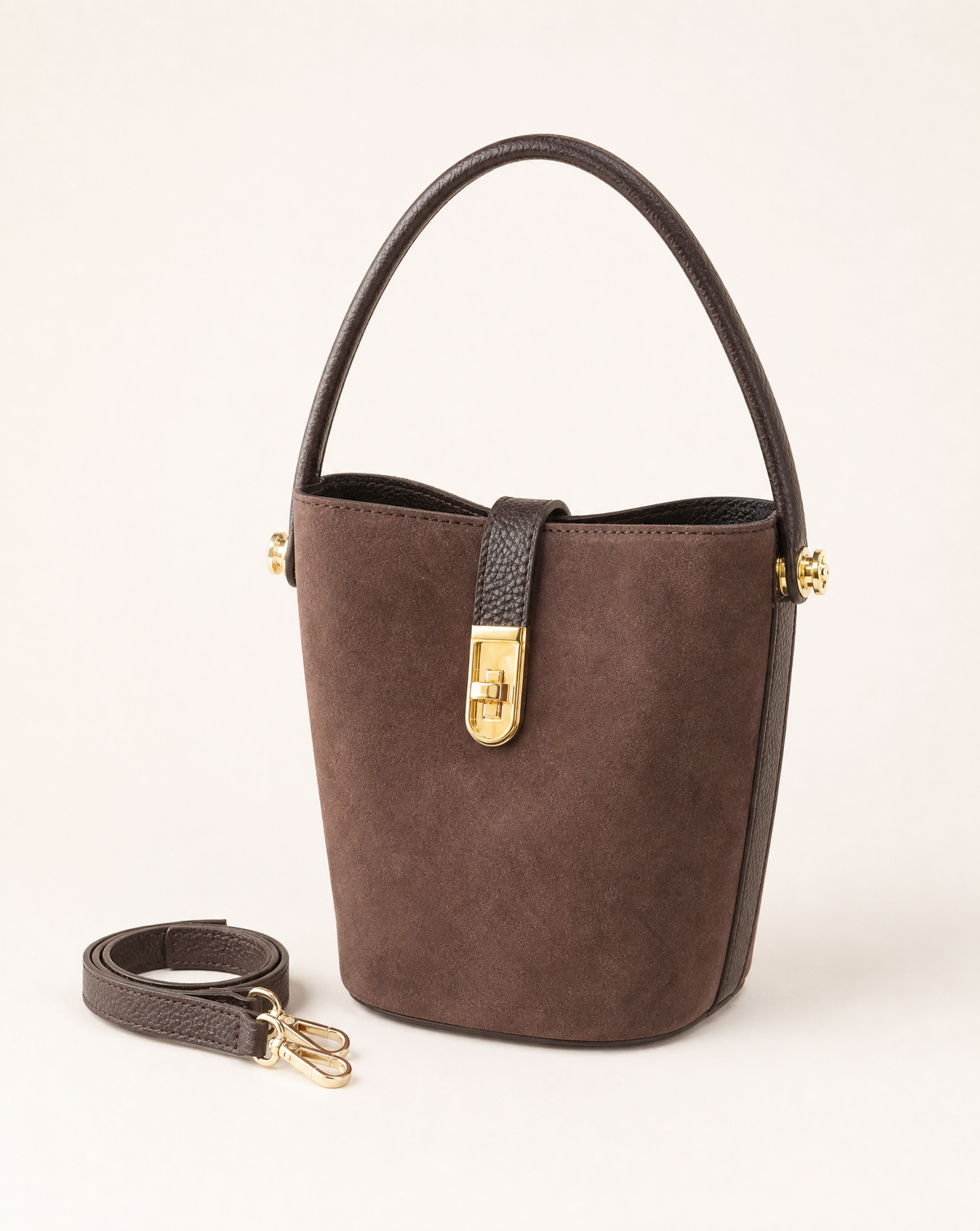 Borsa G6 marrone scuro vista frontale