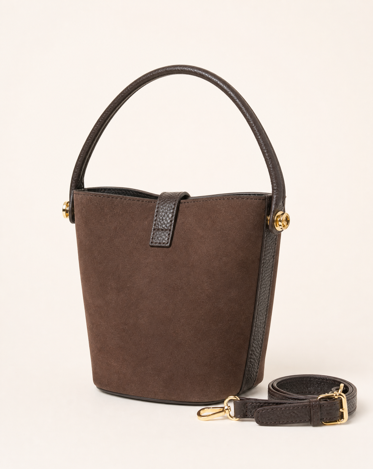 Borsa G6 marrone scuro vista posteriore