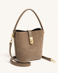 Borsa G6 taupe vista laterale