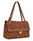 Borsa H4 marrone frontale su sfondo bianco