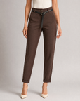 Completo donna 2000 marrone, pantaloni, indossato da Polly 6