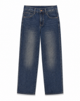 Jeans straight fit blu DS69 su sfondo bianco