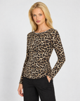 Maglia in misto cashmere maculata – Polly 7, vista tre quarti