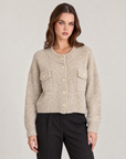 n80 26118-1 cardigan mélange Beige indossato da Polly 2, foto 1